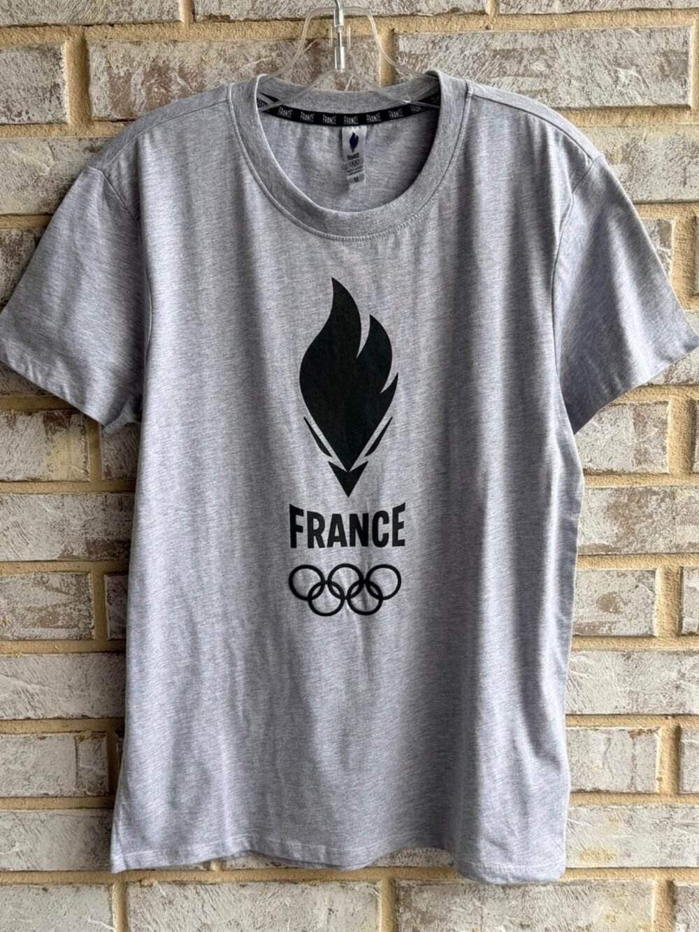 Team France Olympic 2024 Short Sleeve Crew Neck T-Shirt Women's Size M